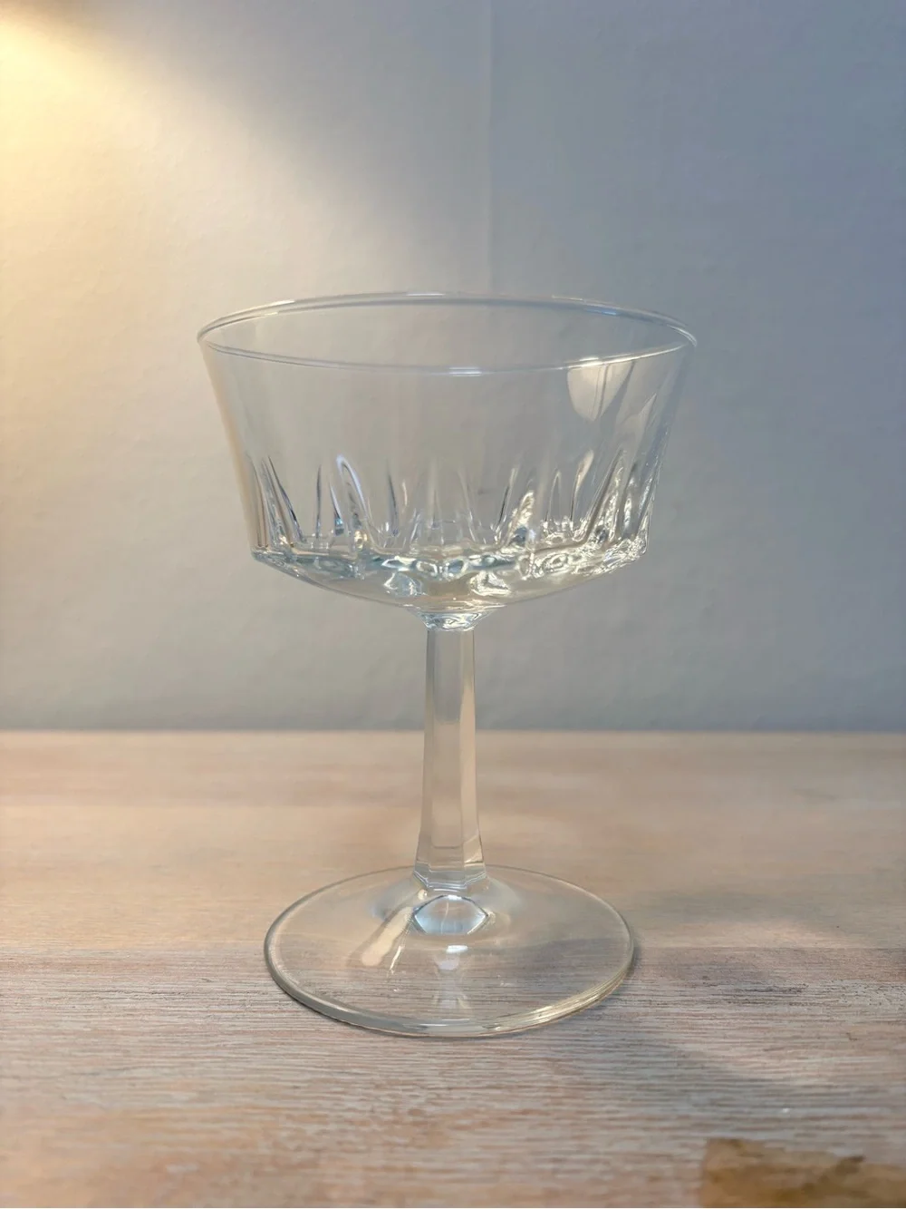 Set of 4 Cristal d’Arques – Durand “Regency” Cut Crystal Champagne/Tall Sherbet